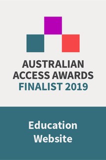 Educational Website of the Year Finalist badge